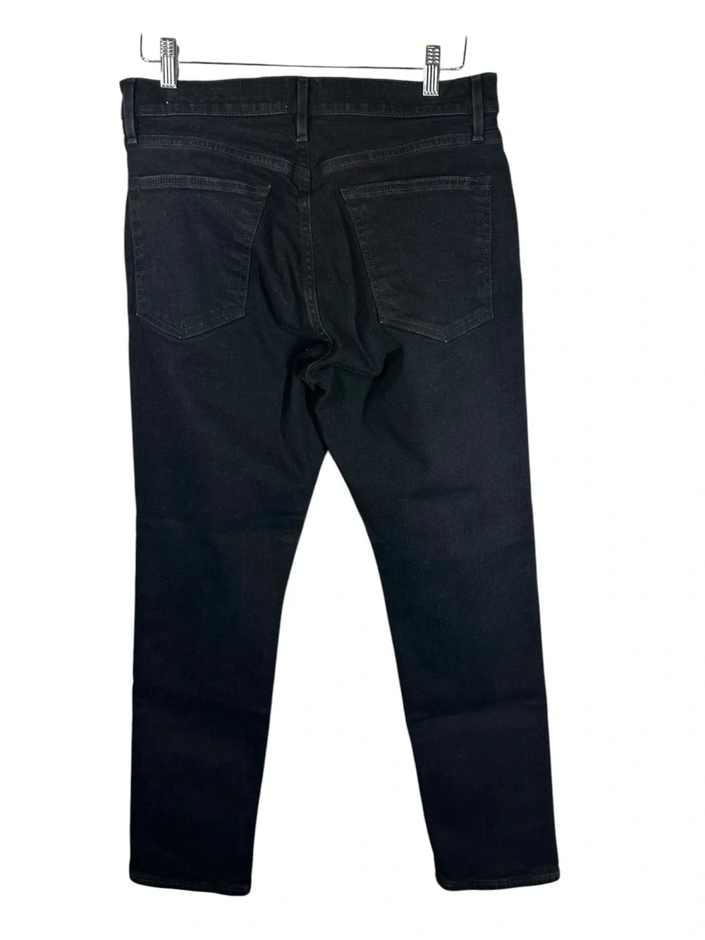 FLINT AND TINDER Men's 32 X 30 Slim Fit Black Denim Jeans with Stretch